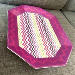 MISSONI for Target Octagon Passione Ceramic Platter in Used Condition